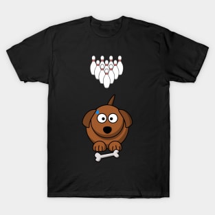 SCARY BOWLS DOG T-Shirt